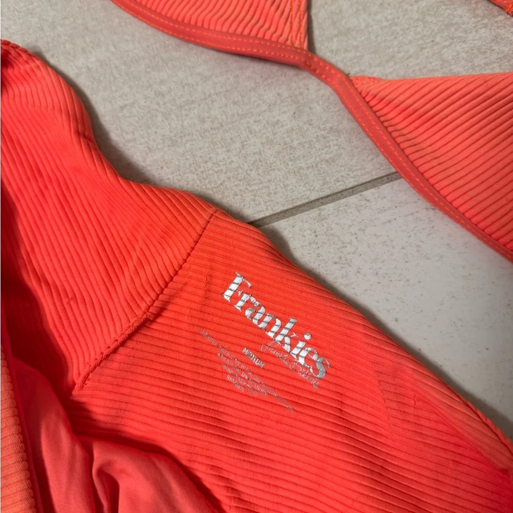 Frankie’s Bikinis Orange Women's Bikini Set